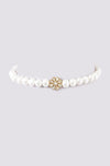 LE ADORA WHITE KHUNDAN LONG NECKLACE SET jewellery in 24K gold plating | XAGO Luxe