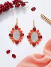 XAGO Willa Earrings with Ruby, Coral & Mother of Pearl