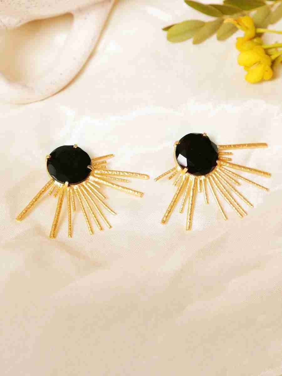 ALEJANDRA BLACK ONYX RAY STUDS - Image 5