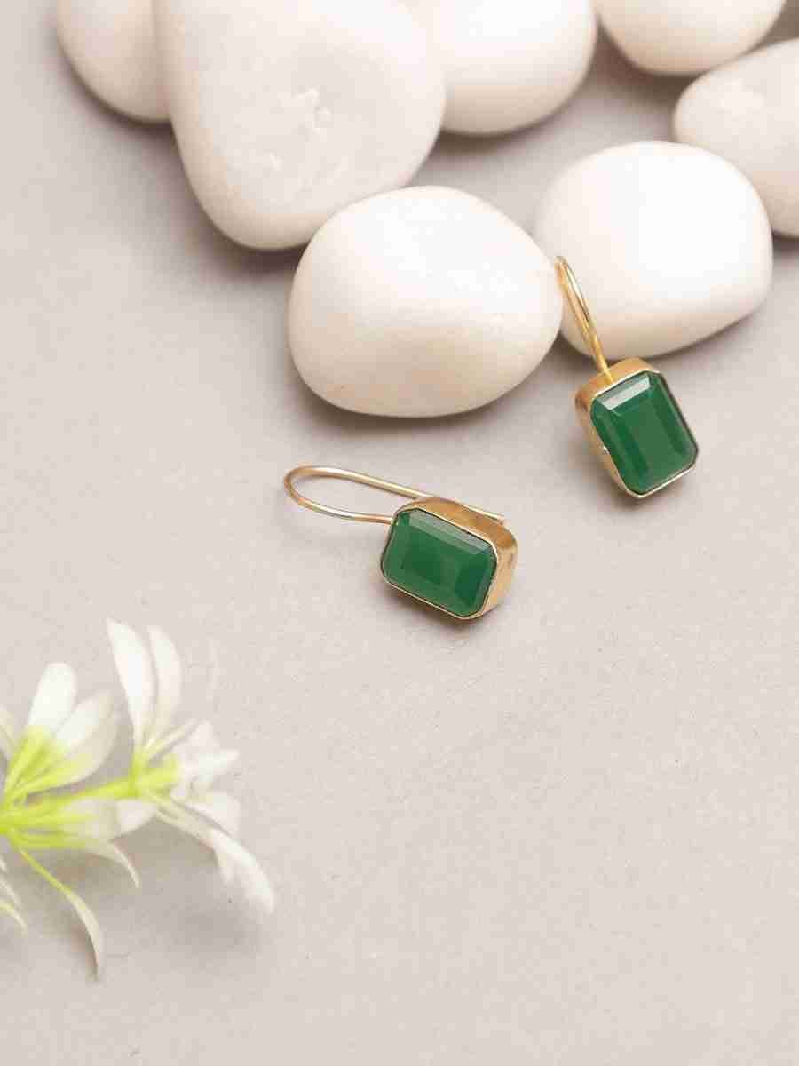 NEKA GREEN DROP EARRINGS