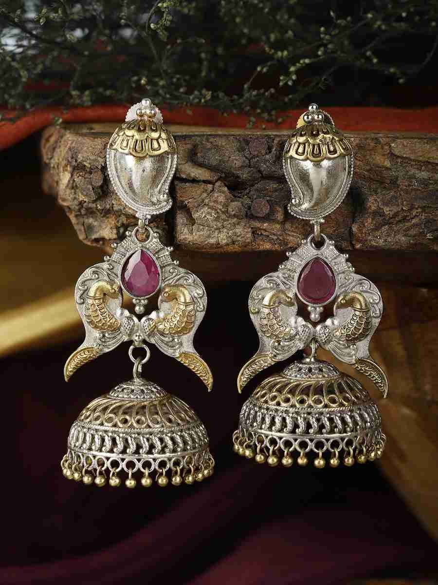 RIDHYA SILVER PLATED EARRINGS - Image 2