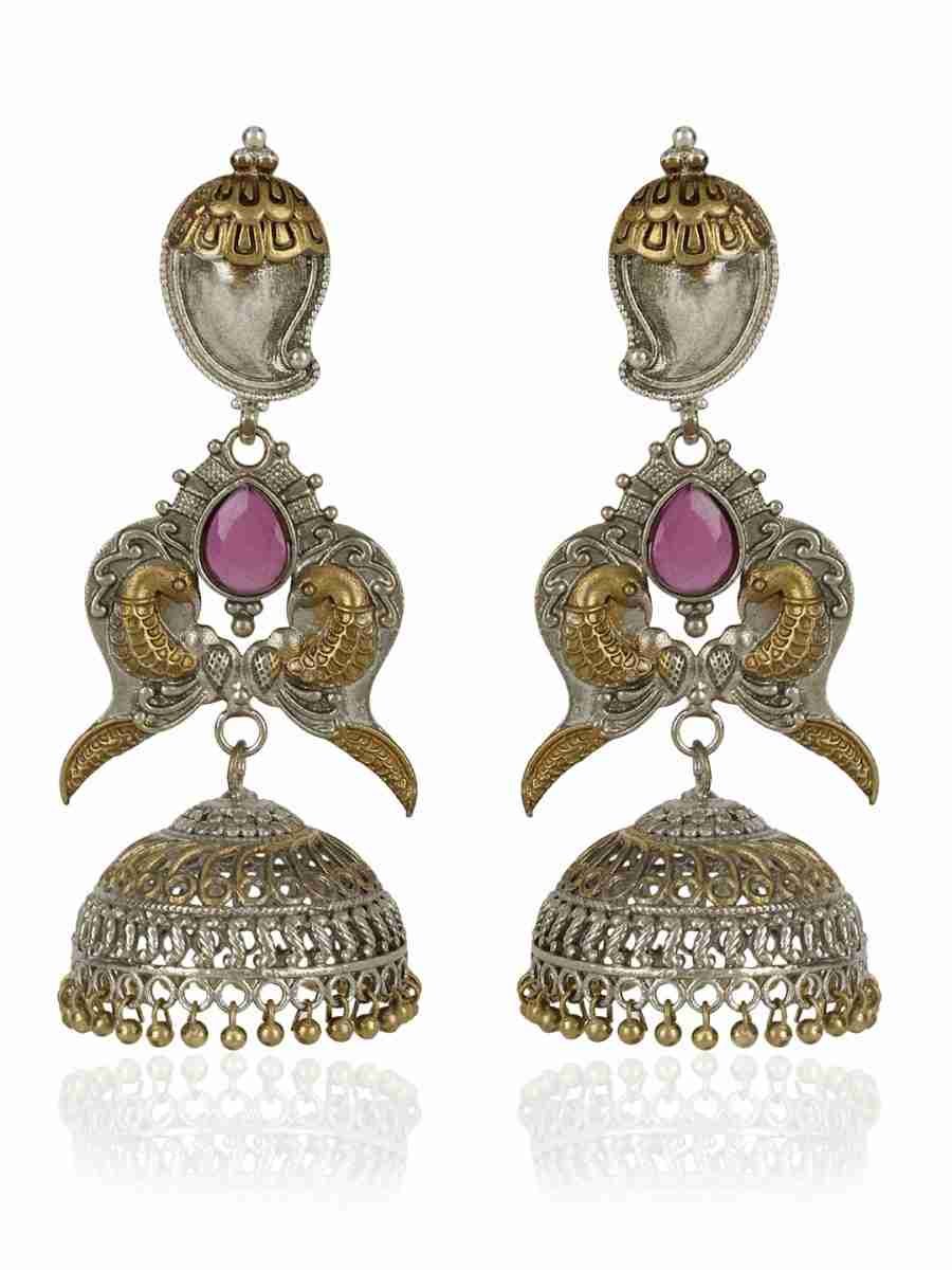 RIDHYA SILVER PLATED EARRINGS - Image 4