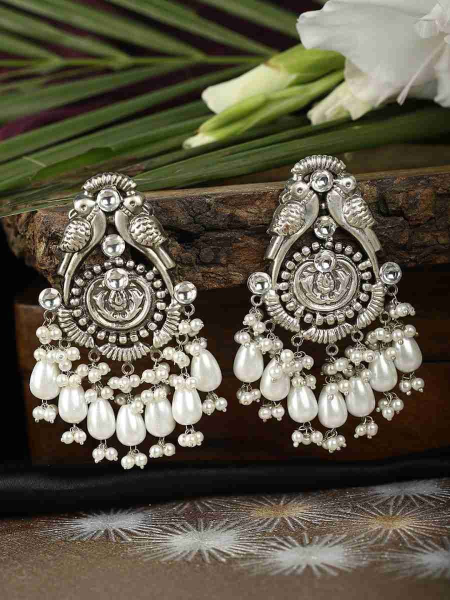 SHRIYA SILVER PLATED EARRINGS - Image 2