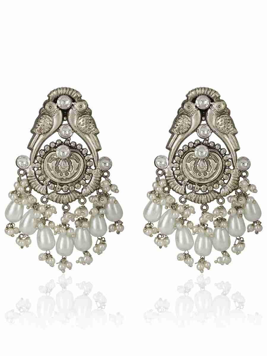 SHRIYA SILVER PLATED EARRINGS - Image 4