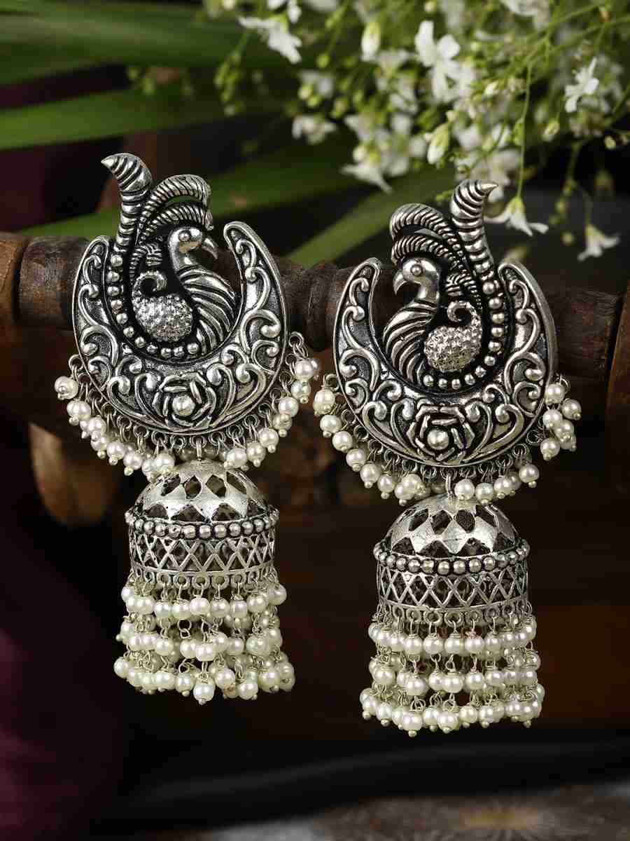 SHIVRI SILVER PLATED EARRINGS - Image 2