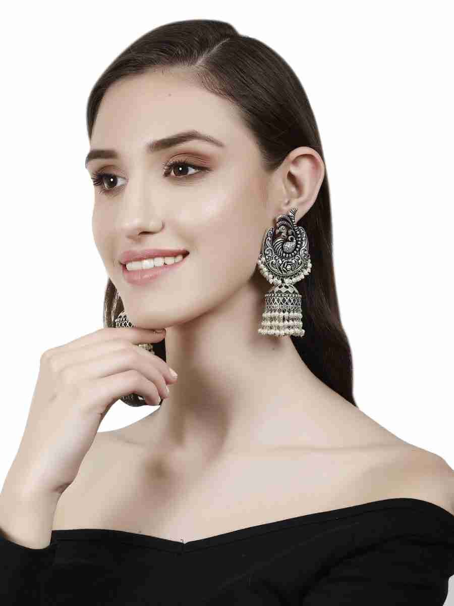 SHIVRI SILVER PLATED EARRINGS