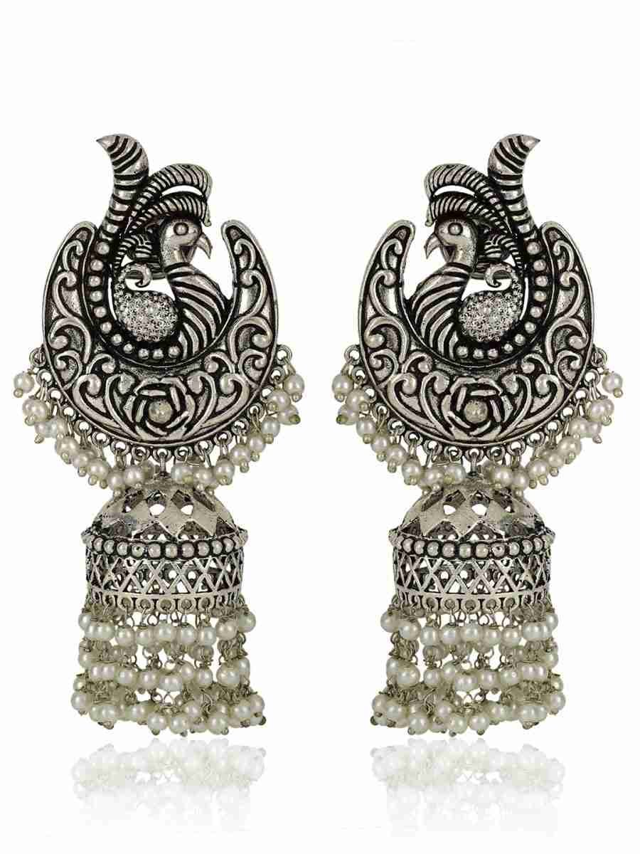 SHIVRI SILVER PLATED EARRINGS - Image 4