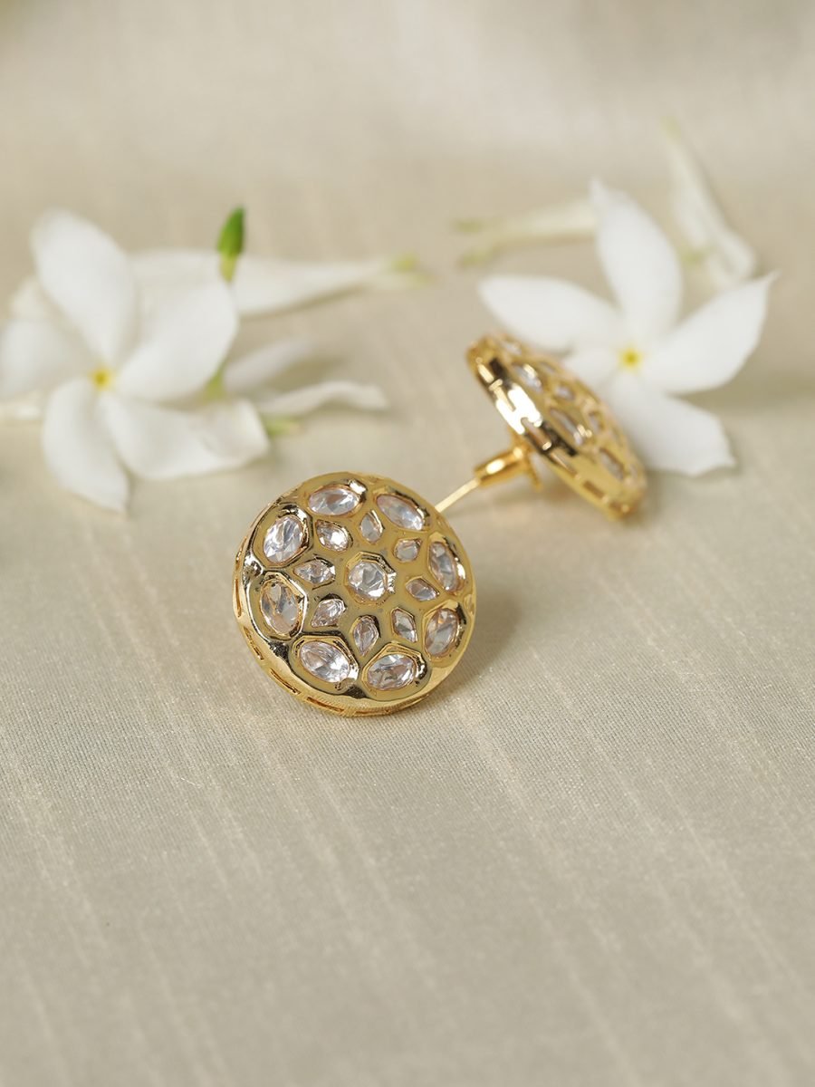 LE RONIT KUNDAN STUDS - Image 4