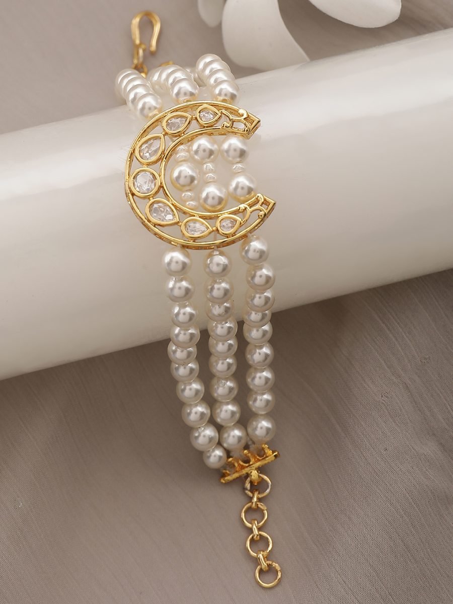 LE ELEONORA PEARL &KUNDAN BRACELET - Image 7