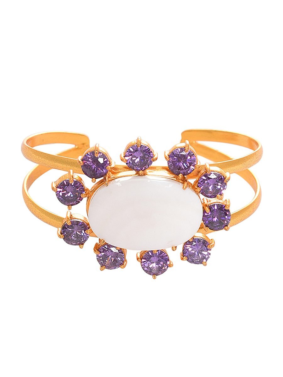 ANA AMETHYST & MOTHER OF PEARL BRACELET - Image 4