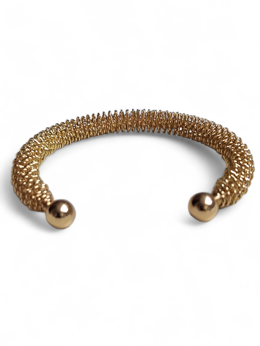 LE CRISTINA GOLD PLATED CUFF BRACELET - Image 3