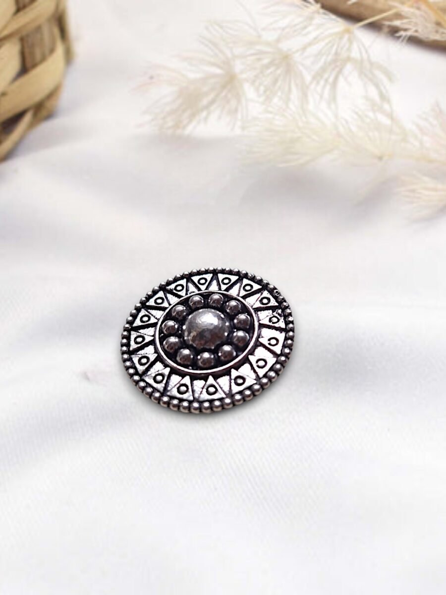 LE BODHI SILVER-PLATED FLOWER SHAP ADJUSTABLE FINGER RINGS